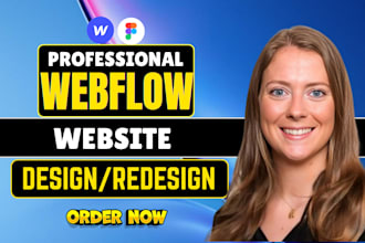 design or develop webflow website, figma to webflow, webflow developer