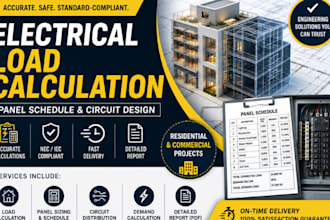 do accurate electrical load calculation, panel schedule
