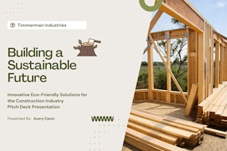 design construction startup pitch deck construction company investor deck