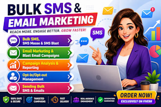 send bulk sms marketing, text campaign message and sms blast