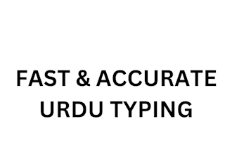 do fast and accurate urdu typing from pdf image or handwritten notes
