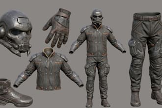 create realistic 3d garment second life 3d clothing mesh outfit with textures