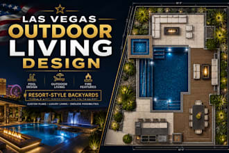design las vegas luxury backyard deck patio pool plan structural permit drawings