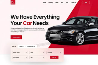 create  automotive car dealership website, car dealer website