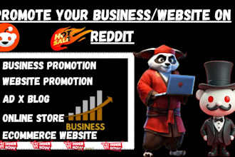 promote ecommerce, online store, ad x blog ai app website via reddit marketing