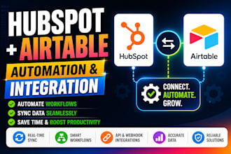 integrate hubspot crm and airtable workflows and automation