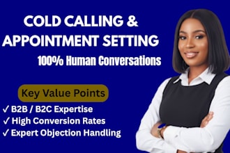 be your professional b2b cold caller and appointment setter