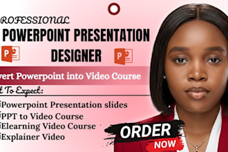 convert powerpoint presentation to explainer video presentation with voiceover