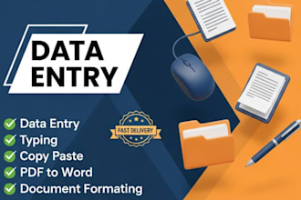do data entry, typing, and document formatting