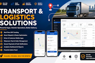 build transportation app, fleet management app, logistic app, delivery app