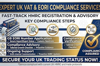 do UK vat registration and eori number application for your business