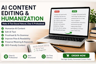 rewrite ai content and remove ai tone with expert copy editing and copywriting