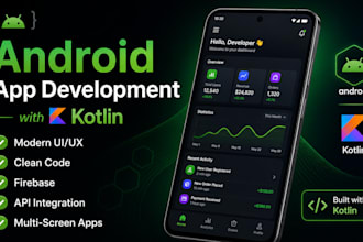 develop an android app using kotlin