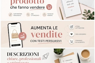 write product descriptions and sales texts