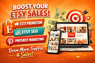 promote etsy shop to boost traffic, etsy rank etsy sales and etsy shop promotion