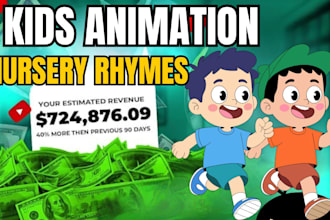 produce toddler learning animation videos to earn 10k euro