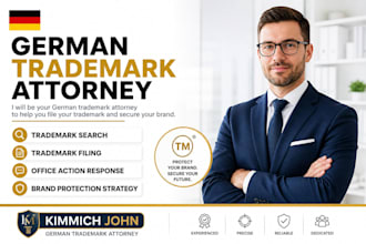 be germany trademark attorney to search, file your trademark and protect brand