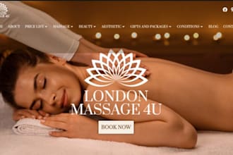 design wix massage therapy website massage clinic wellness website