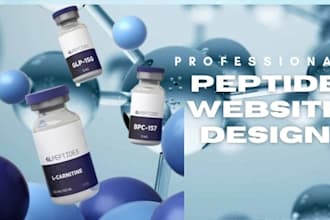 build peptide research website or funnel