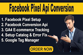 set up or fix facebook pixel and capi for accurate  event tracking