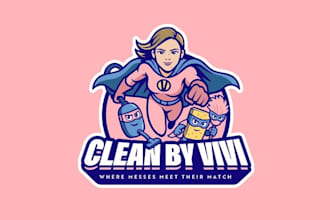 design high quality modern clean superhero logo