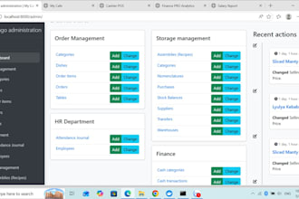 develop a custom restaurant management system and pos with django