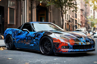 draw car wrap vehicle wrap truck wrap racing car wrap