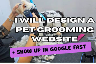 build a premium pet grooming business website that books more clients for you