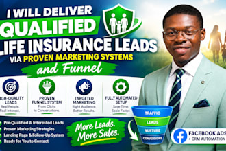 deliver qualified life insurance leads via proven marketing systems and funnel