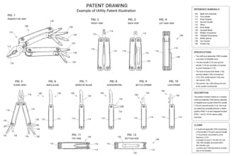 create complete patent drawings package for utility and design patent