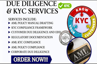 set up complete aml kyc compliance system for fintech,crypto, offshore companies