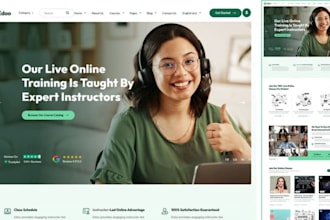 design lms website, kajabi, thinkific learnworlds podia website
