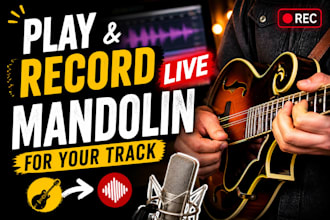 play and record live mandolin for your track professionally