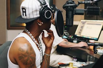 produce and record a custom male hip hop song for your brand, youtube channel