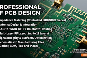 professional rf pcb design, impedance matching, antenna, wifi 2 4 5ghz routing