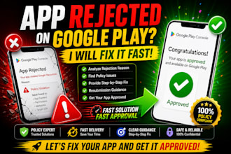 resolve google play console rejection and policy violations