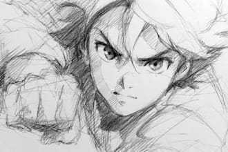 sketch you anime sketch art