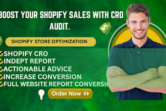 do shopify cro audit conversion rate optimization to boost sales
