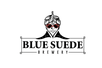 create legendary craft beer bar logo for blue suede brewery