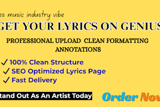 publish and optimize your song lyrics on genius with annotations