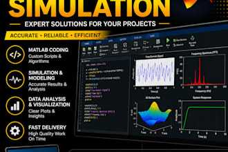 do matlab simulation, simulink modeling and signal processing projects