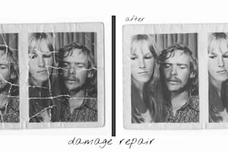restore and repair old damaged photos