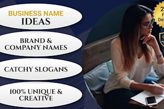 create unique business name ideas and catchy brand names