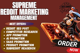 manage reddit seo post to grow saas business  website ai app tool signup lead