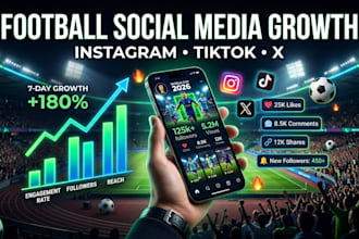 manage and grow your football social media pages