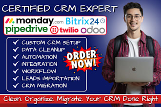 twilio odoo pipedrive lead automation bitrix24 monday lightspeed crm integration
