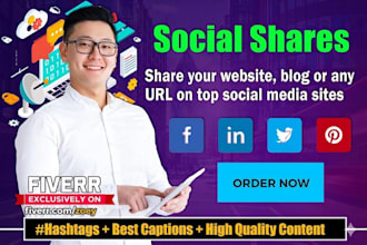 share your content on high authority social media sites