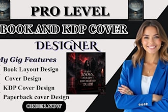 do design for books, kindle book design, amazon KDP cover and book layout design