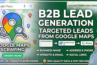 do google maps scraping for b2b lead generation and business leads