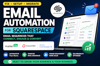 setup fix or migrate brevo, sendgrid, mailerlite email automation on squarespace